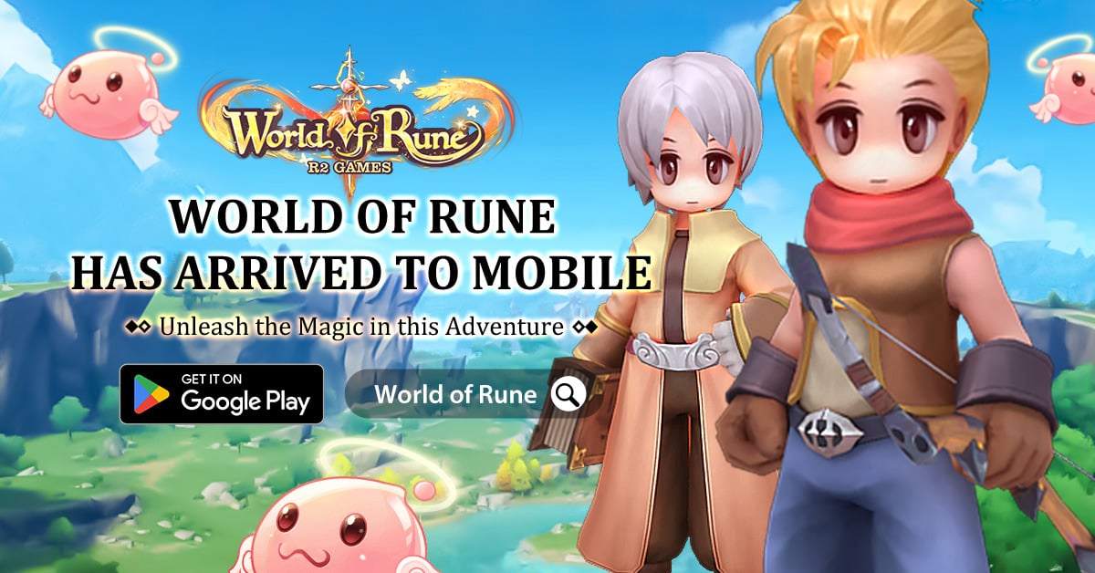R2 Games webbläsarbaserade MMORPG World of Rune är nu tillgänglig på mobilen