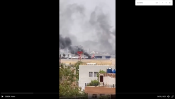 수단: 하르툼 공항에서 육군과 민병대 충돌, 항공기 여러 대 손상 및/또는 파괴