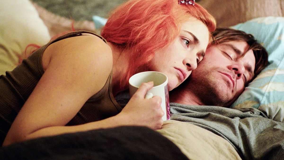 Jim Carrey and Kate Winslet in Eternal Sunshine of the Spotless Mind.