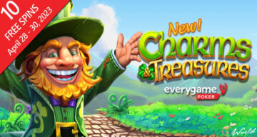 10 бесплатных вращений на Charms & Treasures от Bestsoft для игроков Everygame, сделавших прошлый депозит