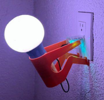نور سه بعدی | لامپ سه بعدی | ESP3 | ALEXA #3DHursday #32DPprinting