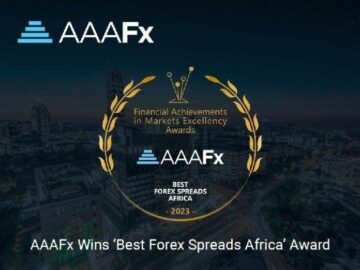 AAAFx câștigă premiul „Cea mai bună răspândire Forex în Africa”.