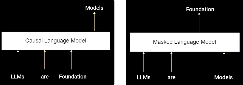 Causal Language Model vs Masked Language Model