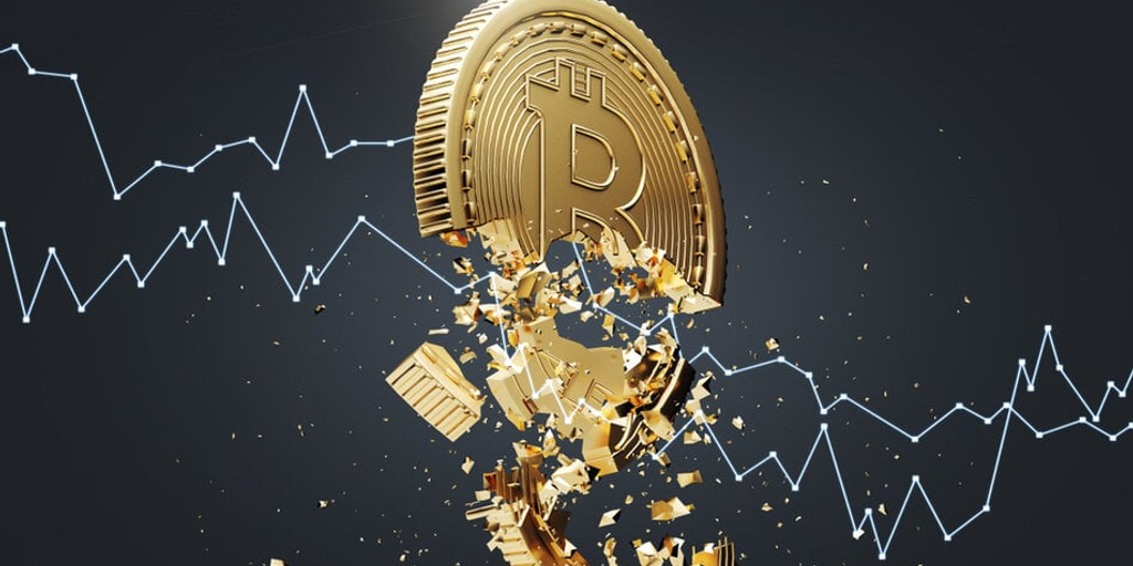 Bitcoin cai mais de 5% à medida que o mercado cripto cai antes do relatório da CPI