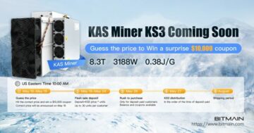 O próximo Antminer KS3 ASIC da Bitmain para Kaspa (KAS) é muito rápido