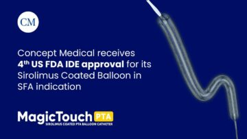 Concept Medicals MagicTouch PTA får FDA-godkännande för att behandla SFA