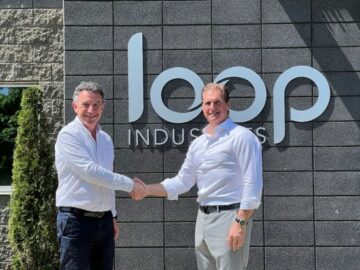 Franck Leroy, President of The Grand Est Region, Visits Loop Industries' Terrebonne, Quebec, Canada Facility