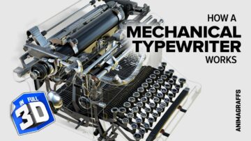 Cum funcționează o mașină de scris mecanică
