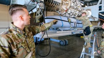 Munitions Airmen Show Everything That Goes Into The Loading Of The B-1B’s Rotary Launch System
