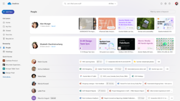 OneDrive’i uus kasutajaliides keskendub inimestele, mitte failidele, ja see on suurepärane