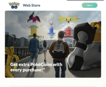 Запущено веб-магазин Pokémon GO