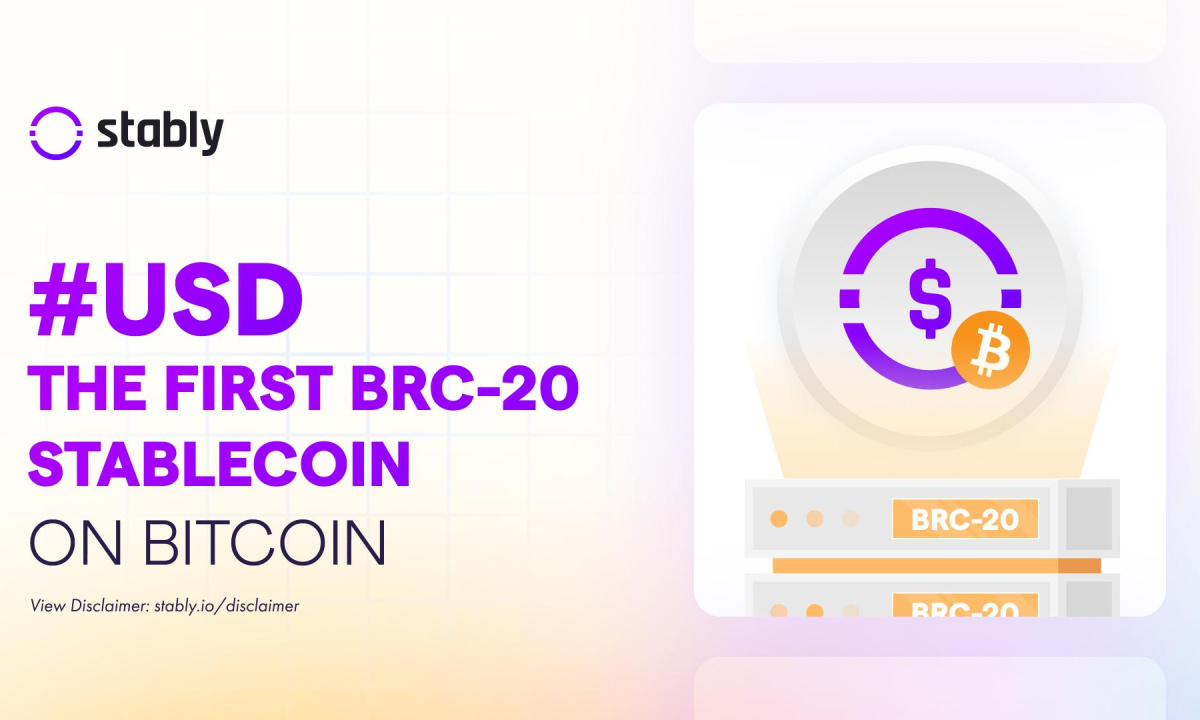 Stably Launches #USD as the First BRC20 Stablecoin on the Bitcoin Network - CoinJournal