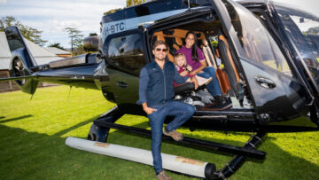 Tech-Chef fliegt den ersten australischen Airbus-Aston-Martin-Helikopter aus Großbritannien