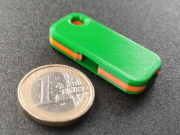 Tiny Emergency Whistle – extremt högt #3DTursday #3DPrinting