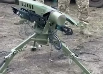 यूक्रेन ने रोबोट सैनिक का अनावरण किया