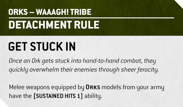 Warhammer 40k Orks Faction Focus Get Stuck In Detachment Rule