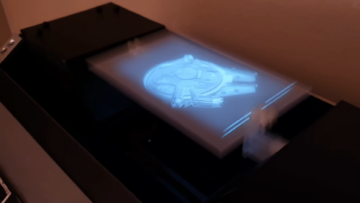 A Volumetric Display With A Star Wars Look And Feel