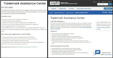모조 USPTO 웹사이트가 등장하면서 의심스러운 신고 플랫폼과 연결되는 경보
