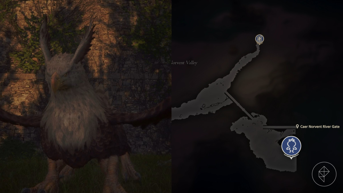 Dozmare hunt location under the Caer Norvent River Gate on the map of Sanbreque in Final Fantasy 16.