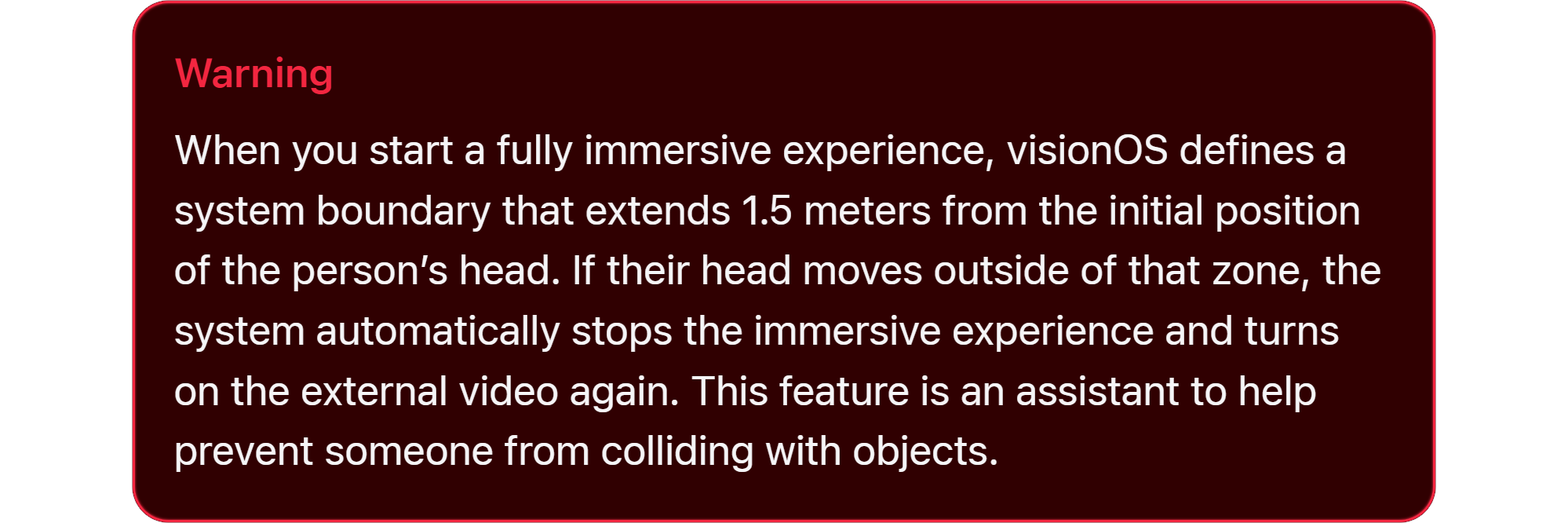 Apple Explains Vision Pro's VR Playspace Boundaries