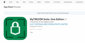 Apple rimuove l'app Trezor dannosa dall'App Store