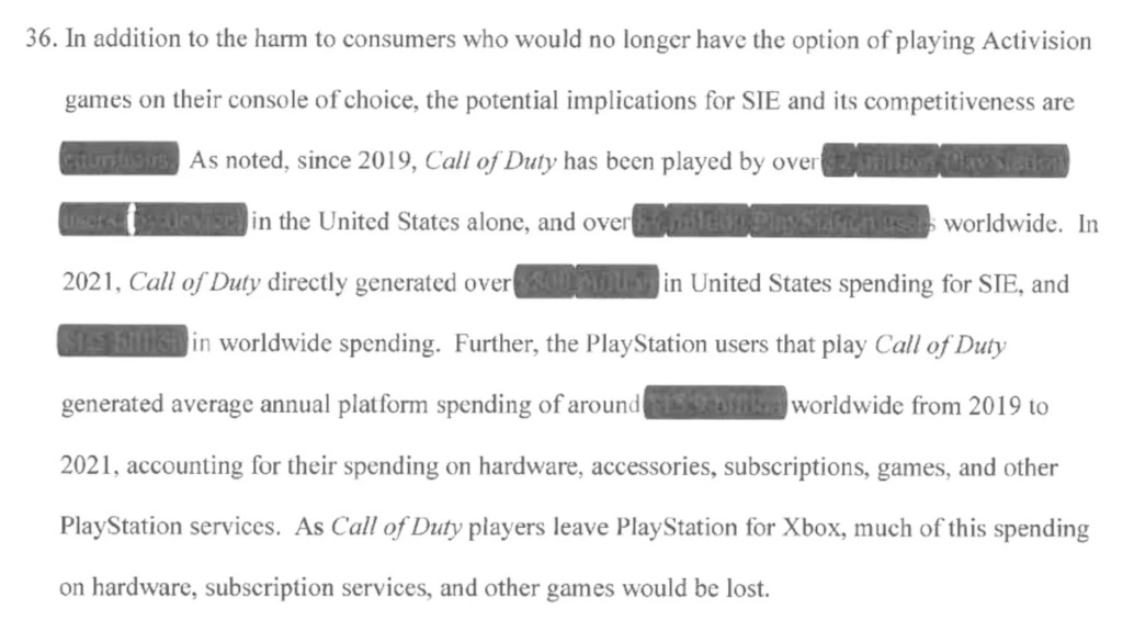 Call of Duty Worth $800 Million to PlayStation in US Alone, According to Poorly Redacted Document - PlayStation LifeStyle