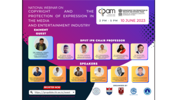 National Webinar on Copyright and the Protection of Expression in the Media and Entertainment Industry- DPIIT Chairs