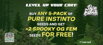 Pure Instinto – Kaufen Sie ein beliebiges 5er-Pack Fems und erhalten Sie 2 KOSTENLOSE Spooky OG Fem-Samen!