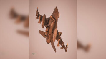 Foto rara mostra un F-16 con due bombe nucleari B61 (inerti).