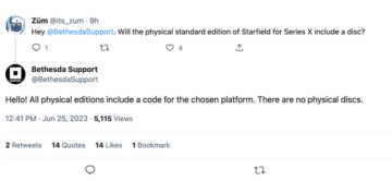 Starfield may not have a physical release
