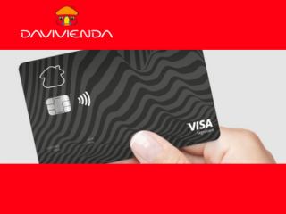 Unterschrift des Visums „Tarjeta de Crédito Davivienda“.