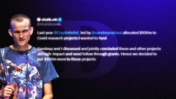 Vitalik과 CryptoRelief, 미래의 팬데믹에 대처하기 위해 100억 달러 동원