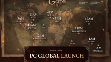Data, godzina i wstępne załadowanie gry Baldur's Gate 3