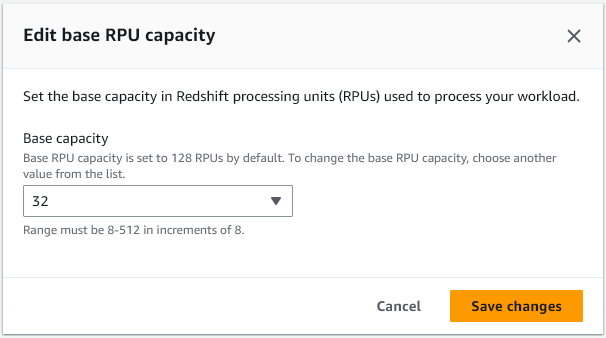 Edit base RPU capacity