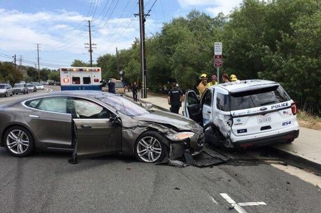 Tesla Laguna Beach crash