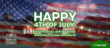 God 4. juli! 15% rabatt på alle cannabisfrø + giveaway