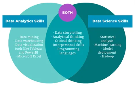 Specific and Common Skills of Data Analytics and Data Scientist