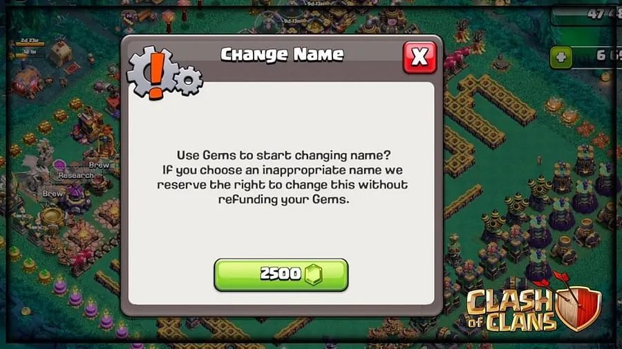 كيفية تغيير اسمك في لعبة Clash of Clans