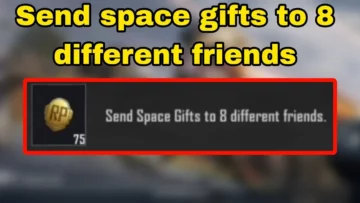 Hur du enkelt slutför uppdraget Skicka rymdgåvor till vänner i BGMI