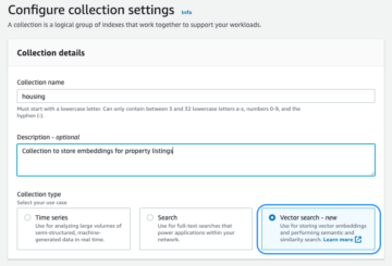 היכרות עם מנוע וקטור עבור Amazon OpenSearch Serverless, כעת בתצוגה מקדימה | שירותי האינטרנט של אמזון