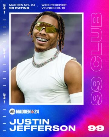 Justin Jefferson revealed as the best WR in Madden 24