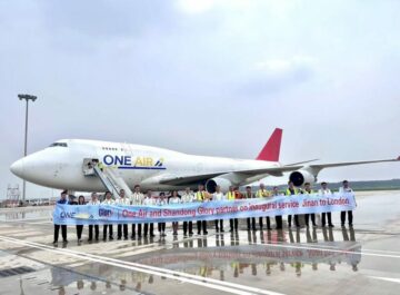 One Air achève son vol inaugural et commence les préparatifs pour accueillir un deuxième cargo