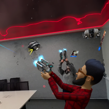 Quest Drone Rage Demo é um treinador de pirata espacial de realidade mista