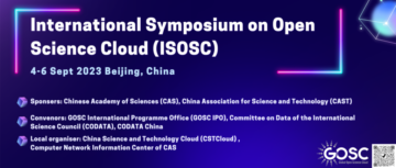 Iscriviti all'International Symposium on Open Science Clouds 2023! - CODATA, Comitato sui dati per la scienza e la tecnologia