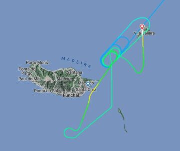 Penerbangan Ryanair dari Charleroi (dan banyak lainnya) dengan tujuan Funchal, Madeira, dialihkan ke Porto Santo
