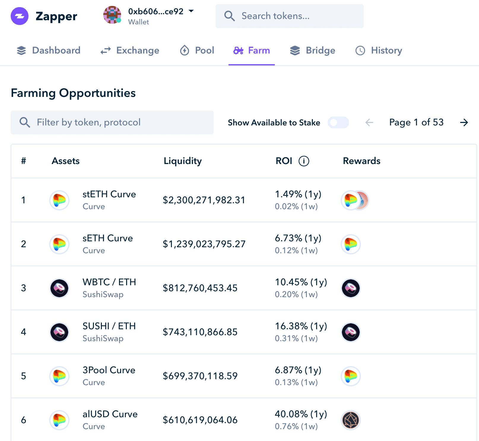 UI ของ Zapper