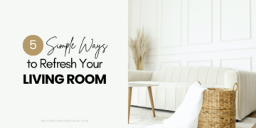 5 eenvoudige manieren om uw woonkamer op te frissen