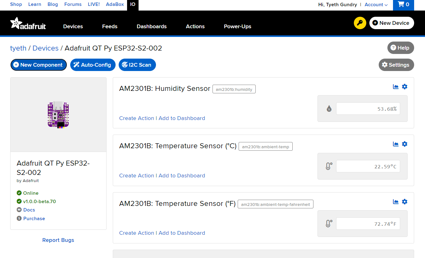 يضيف Adafruit.io WipperSnapper دعمًا بدون تعليمات برمجية لجهاز AM2301B – مستشعر درجة الحرارة والرطوبة