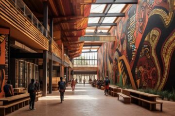 Îmbinând arta africană și arhitectura cu construcția modernă prin intermediul AI #ArtTuesday