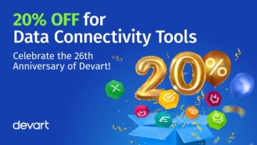 データ接続ツールの特別 26% 割引で Devart の 20 歳の誕生日を祝います! - ケイドナゲット